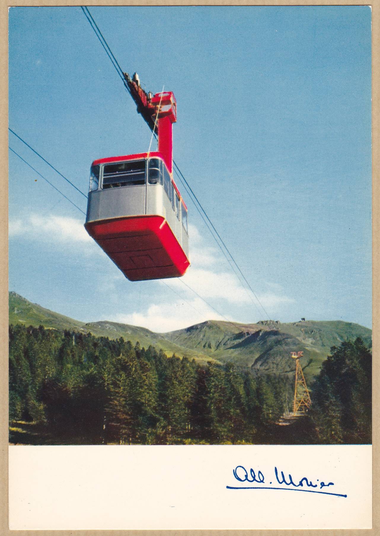 AUVERGNE - Le Plomb du Cantal - Le téléférique