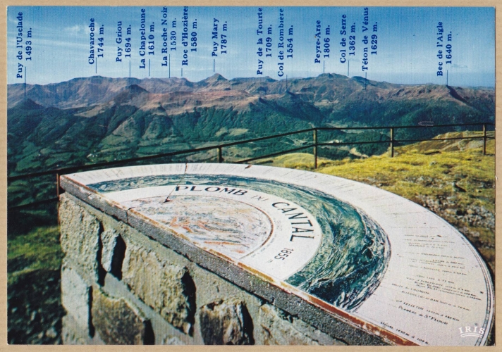 AUVERGNE - Le Plomb du Cantal - La table d'orientation