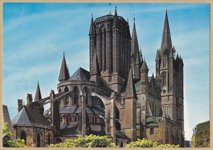 COUTANCES - L'abside de la Cathédrale Notre-Dame