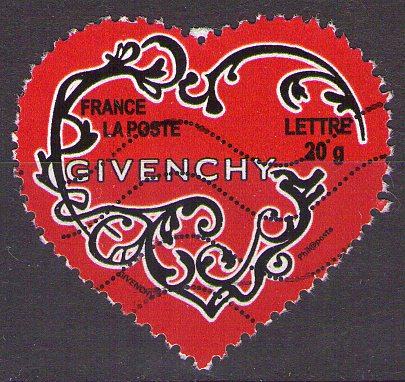 France - Y&T 3996 - Coeur Givenchy - Saint-Valentin 2007