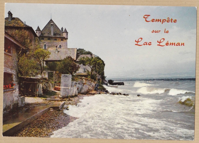 YVOIRE - tempête sur le Lac Léman