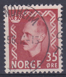 NORVEGE 1950 OBLITERE N° 327