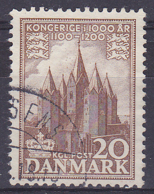 DANEMARK 1953 OBLITERE N° 349