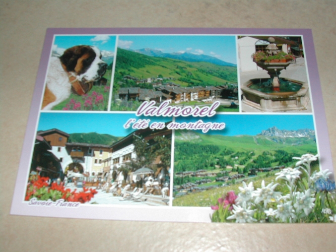 Carte Postale Publicitaire Advertising Postcard Postal VALMOREL SAVOIE FRANCE