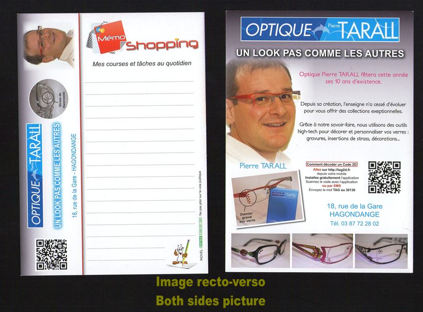 Fiche Mémo Shopping Optique TARALL FRANCE