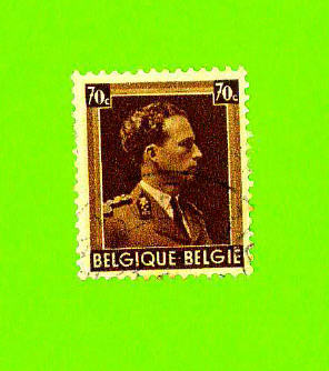 Timbre Oblitéré Used Stamp 70 centimes cents BELGIQUE BELGIË BELGIUM