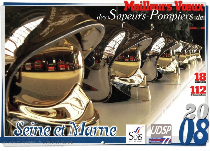 Calendrier 2008 Sapeurs-pompiers de Seine et Marne