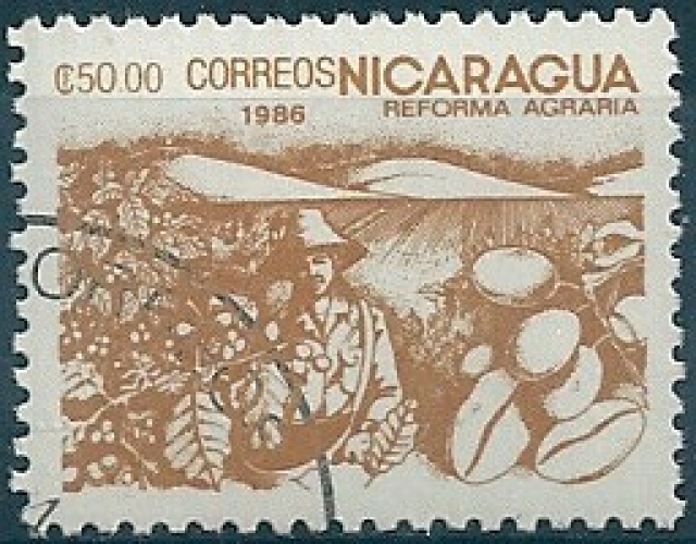 Nicaragua - 1986 - Y&T 1417 (o) - CTO - Cancelled - Used