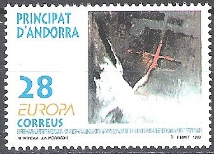 Andorra Español 1993 Michel 232 Neuf ** Cote (2008) 1.00 € Europa CEPT Upatream John Allan Morrison