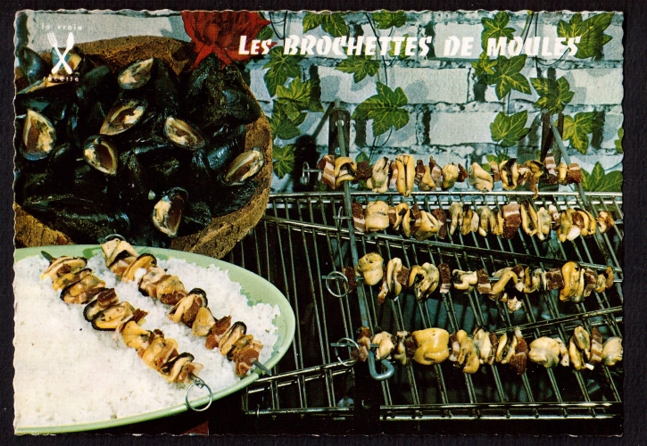 France Cpm Les Brochettes de Moules