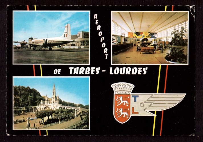 France Carte Postale Cpsm Aéroport de Tarbes-Lourdes multivues