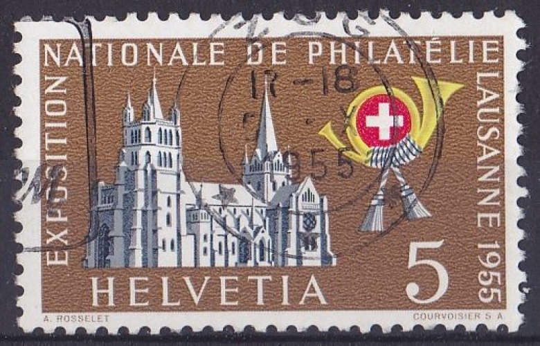 SUISSE 1955 OBLITERE N° 558 Cathédrale de Lausanne