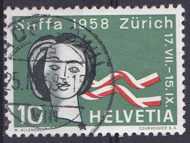 SUISSE 1958 OBLITERE N° 603