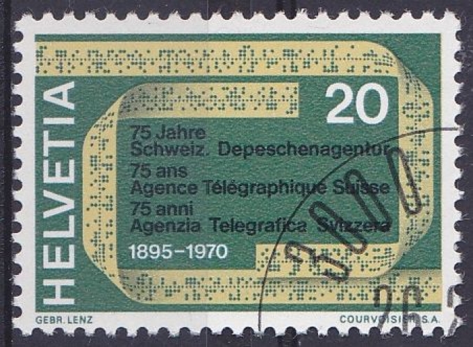 SUISSE 1970 OBLITERE N° 850