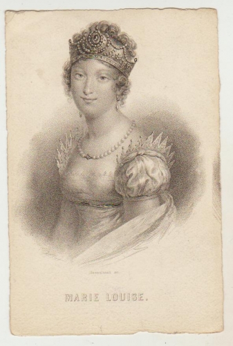 cpa  Portrait de Marie-Louise  lithogravure 