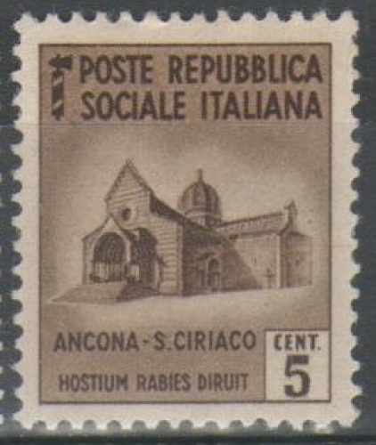 Italie 1944 - RSI - Monuments 5 c. ** 