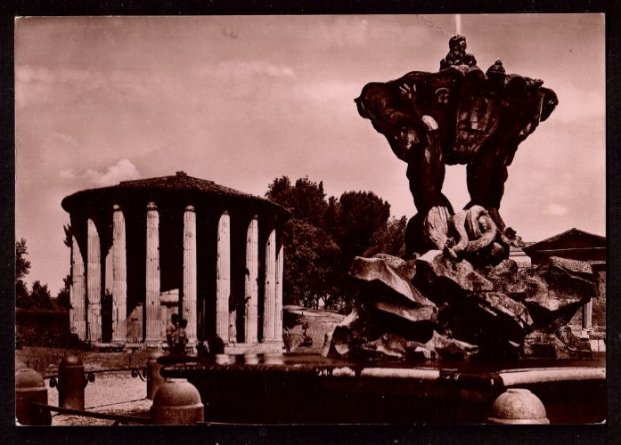  Italie Cartolina postale Cpsm Roma Temple di Vesta  