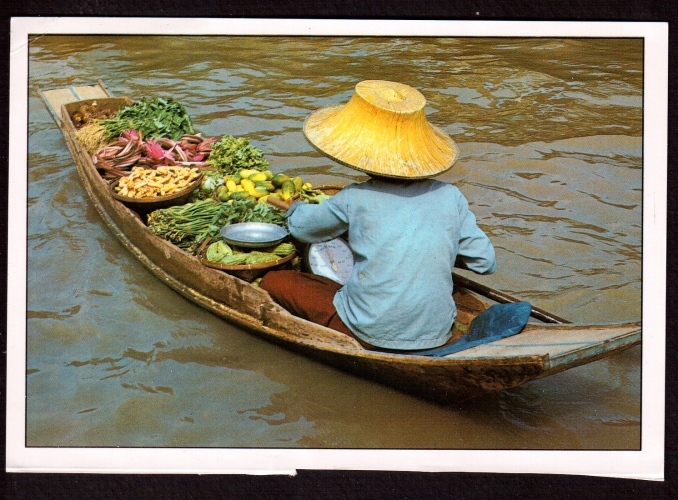 Thailande  Cpm  The floating market- Le marché flottant 