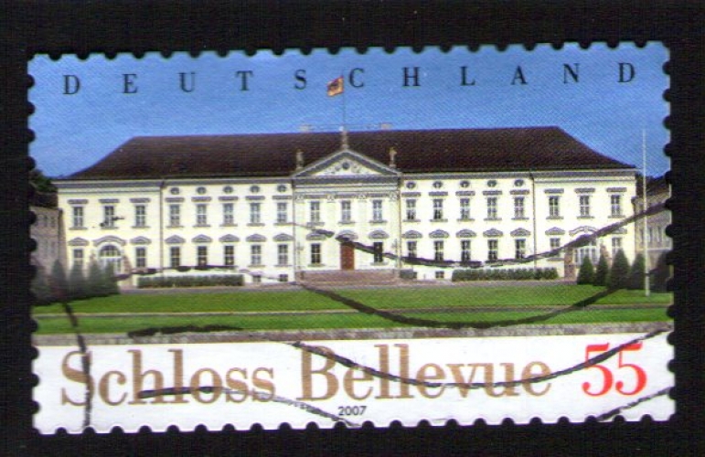 ALLEMAGNE Oblitéré rond et vagues Schloss Bellevue 2007 SU