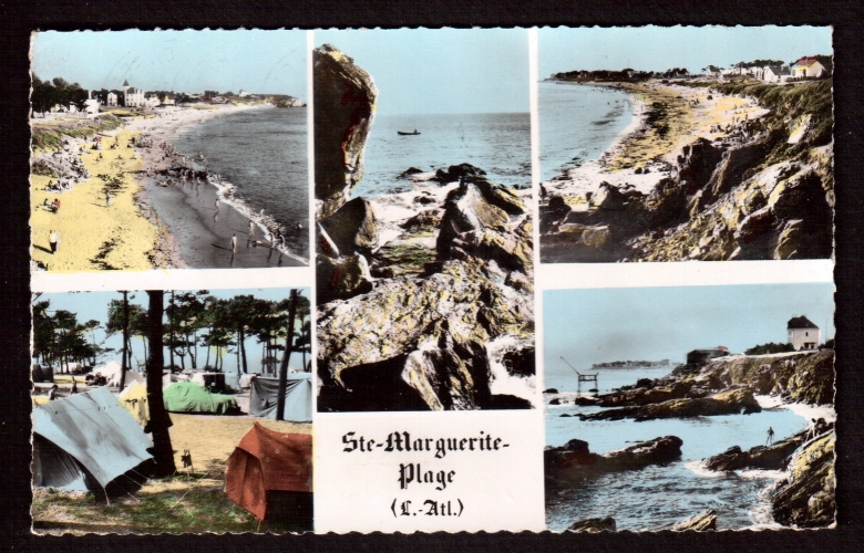  France Cpsm  Ste- Marguerite-Plage (L-Atl) multivues  