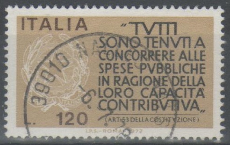 Italie 1977 - Revenues 120 L.