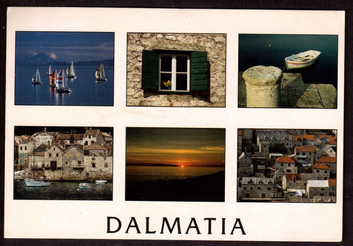 Croatie Cpm Korcula Dalmatia Sun Stone Sea multivues