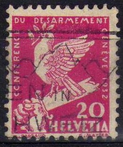 Suisse 1932 - Désarmement 20 c.