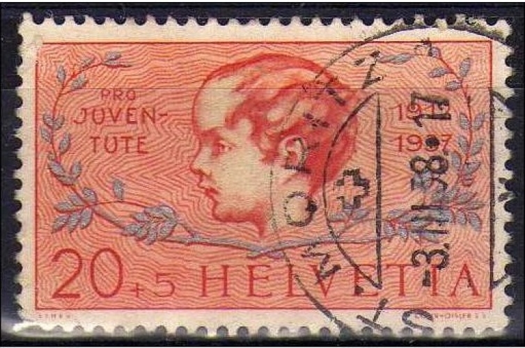 Suisse 1937 - Pro Juventute 20+5 c. (2me choix)