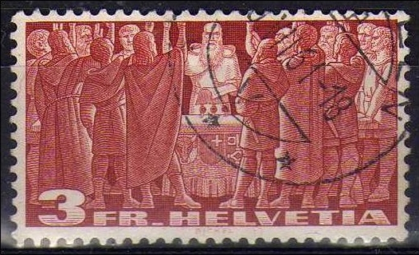 Suisse 1938 - Indépendance 3 f.