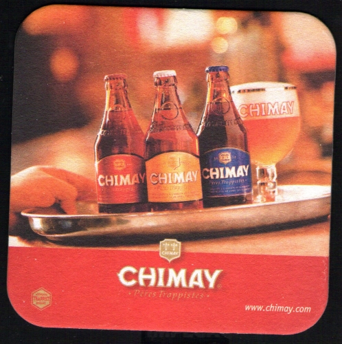 SB Sous Bock Beer Mat Bière CHIMAY Pères Trappistes BELGIQUE