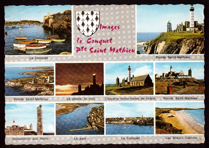 France Cpsm Images Le Conquet  Pointe Saint- Mathieu multivues