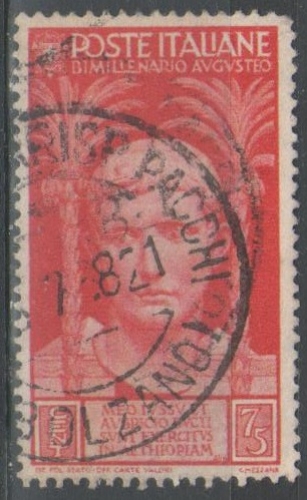 Italie 1937 - Auguste 75 c.