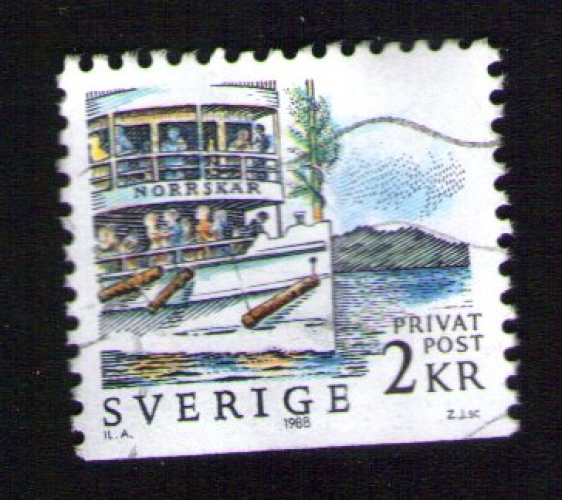 SUEDE Oblitéré Used Stamp 1988 bateau NORRSKAR 2KR