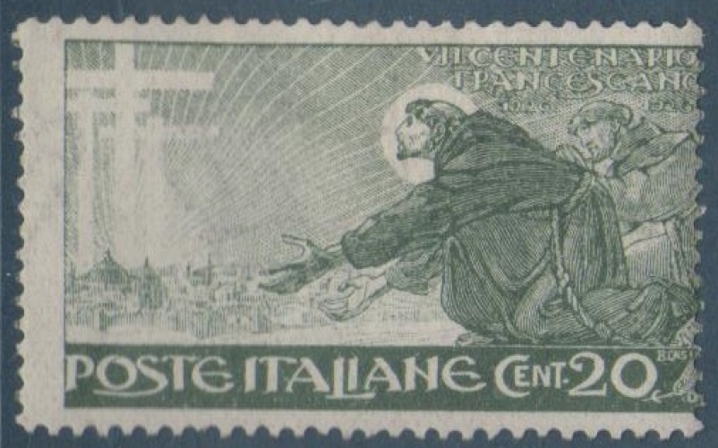 Italie 1926 - St. Francois 20 c.