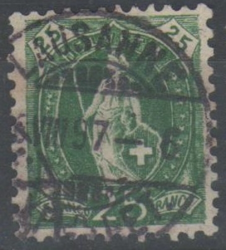 Suisse 1882 - Helvetia 25 c. (vert)