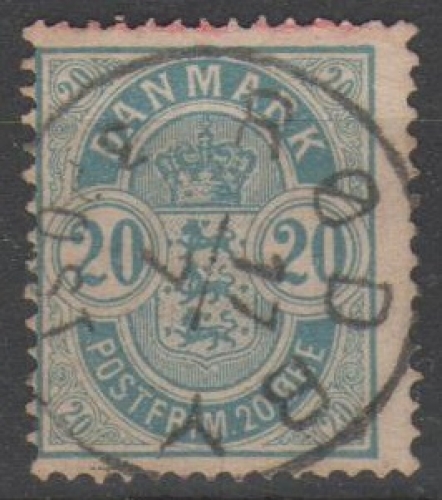 Danemark 1884 - 20 o. - perf. 14 x 13 1/2