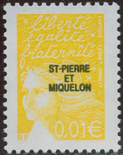 Saint-Pierre et Miquelon 2002 Marianne de Luquet 0,01 €