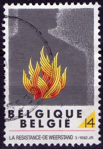 Belgique - Y&T 2444 - Résistante en Belgique - Seconde guerre mondiale