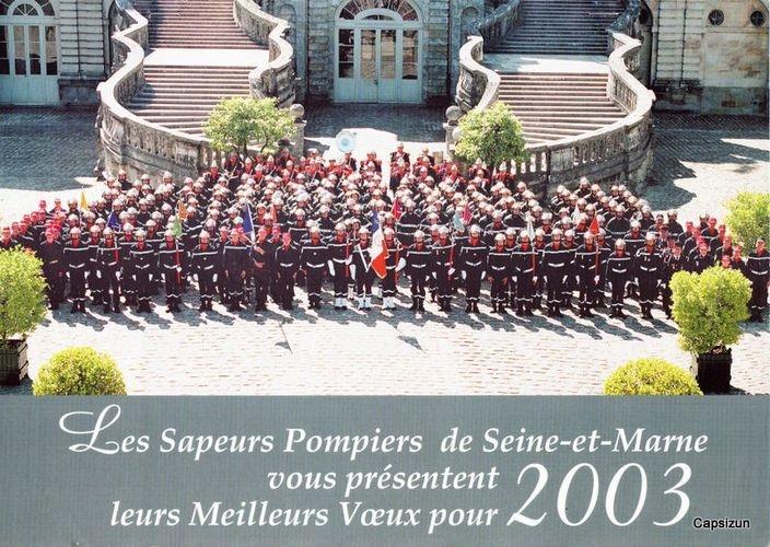 Calendrier 2003 Sapeurs-pompiers de Seine et Marne