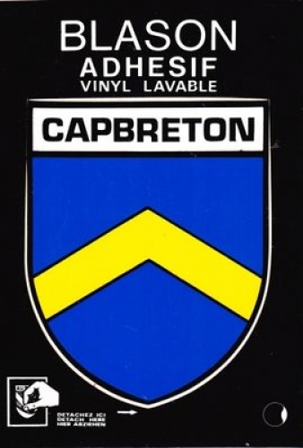 France 40 Capbreton - Blason adhésif sur carte postale