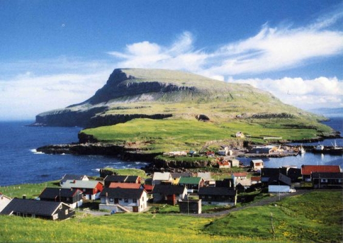 Féroé 1990 Carte postale Île de Nolsoy