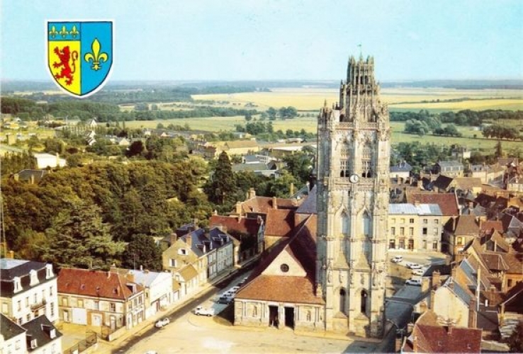 France 27 Verneuil-sur-Avre - Cpm neuve avec blason