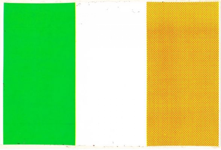 Irlande 1983 - Autocollant drapeau irlandais