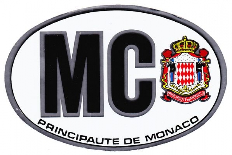 Monaco 1998 - Autocollant MC et armoiries de la Principauté