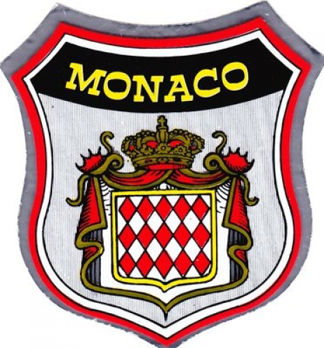 Monaco 1998 - Blason adhésif armoiries de la Principauté