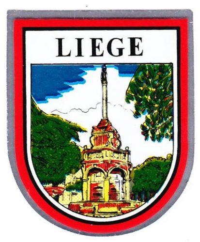 Belgique Liège 2003 - Blason adhésif Le Perron