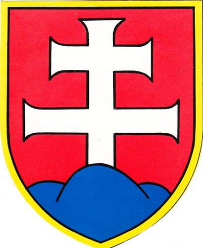 Slovaquie 1990 - Blason adhésif armoiries de la Slovaquie