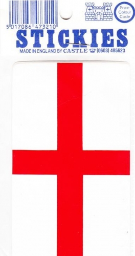 Angleterre 1998 - Autocollant drapeau anglais (Croix de Saint Georges)