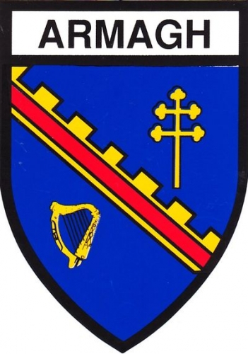 Irlande du Nord Armagh 1995 - Blason adhésif du comté