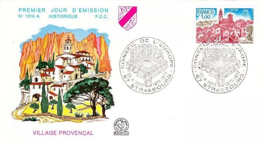 France 1977 Europa - Paysages (EPJ / FDC) - Y&T 1928 (o)